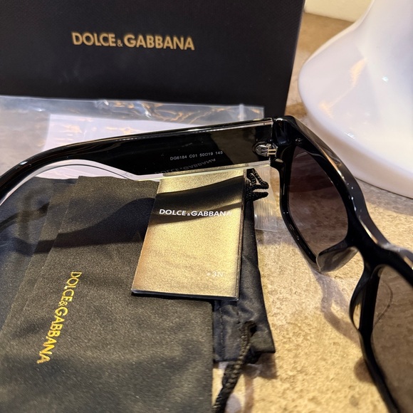 Dolce & Gabbana Black Sunglasses - Picture 7 of 8